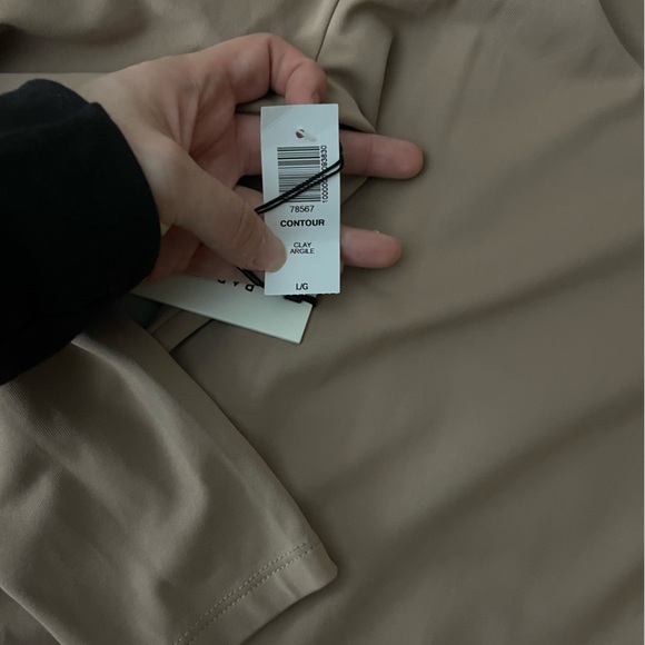 Babaton Taupe Long Sleeve Bodysuit - Picture 3 of 4